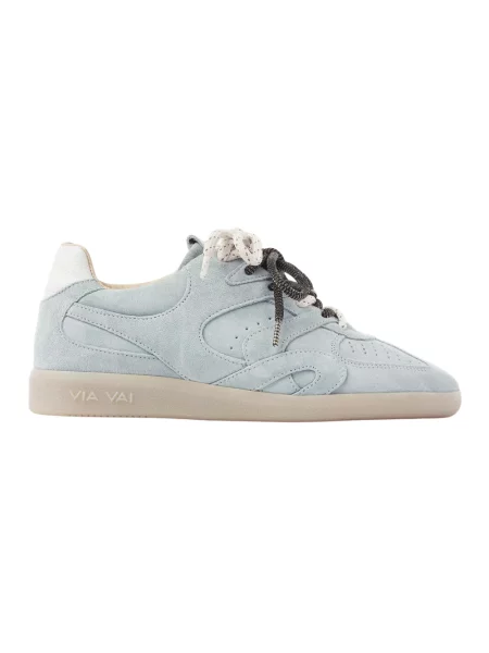Sneakersy Via Vai skórzane niebieskie