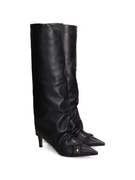 Botine The Seller cu volane negru