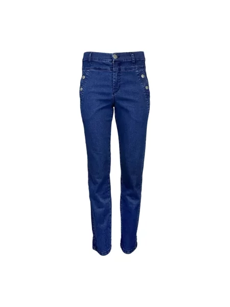 Jeansy 2-biz z wysoką talią niebieskie