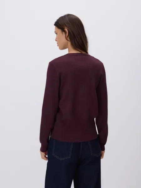 Reserved Кардиган з бордовий