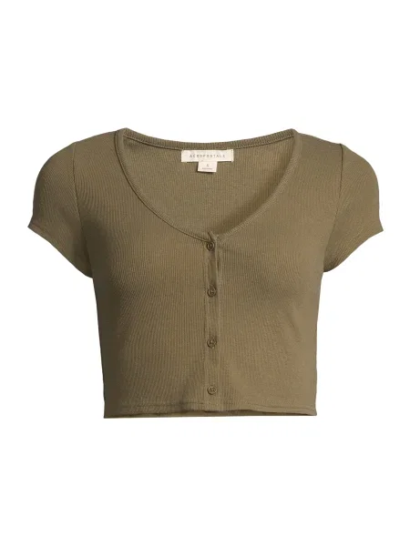 AÉROPOSTALE Tričko khaki