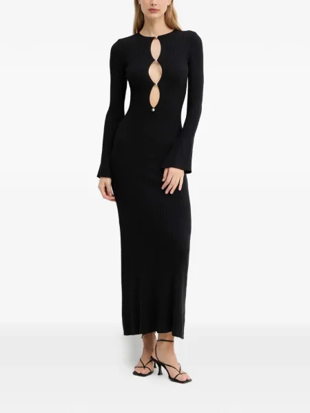 Rochie maxi Bardot negru