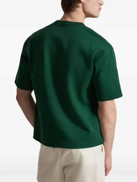 Tricou polo Polo Ralph Lauren cu imagine din canvas cu model paisley albastru