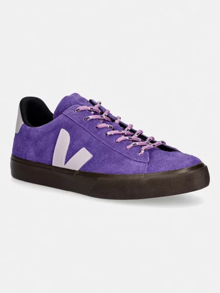 Veja CAMPO HAIRY sneakers pentru femei din piele întoarsă violet