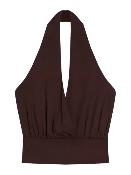 Bershka Top čokolada