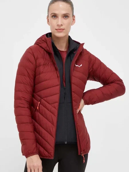 Salewa kurtka sportowa puchowa Brenta bordowy