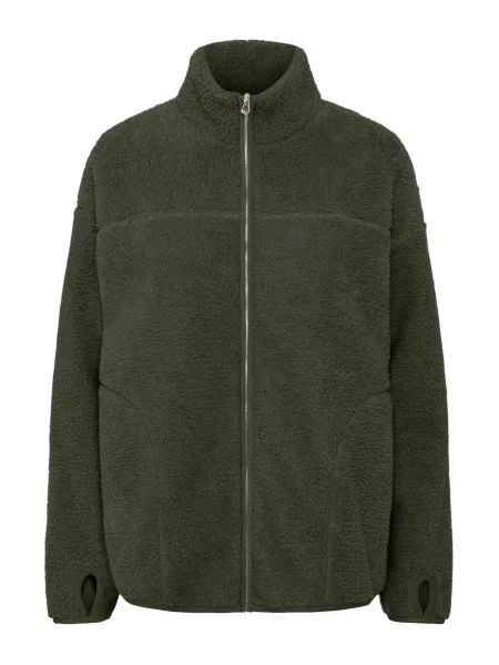 PIECES Jachetă fleece PCSadia închis verde