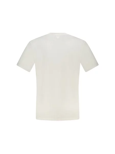 Guess t-shirt ALPHY szary z aplikacją biała