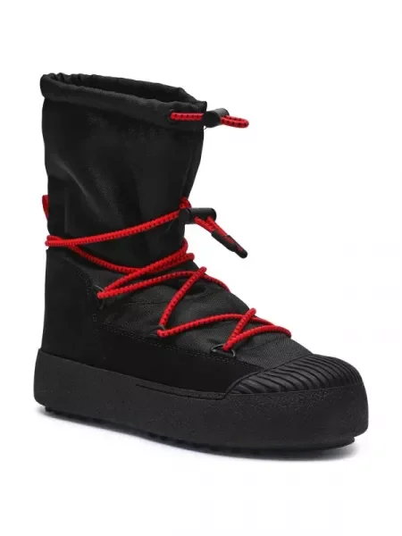 Moon Boot Bocanci MTRACK POLAR CORDY cu adaos de piele negru