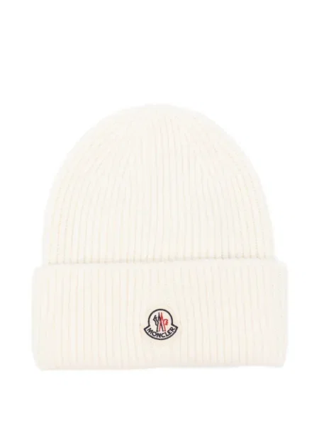 Căciulă Moncler de lână alb