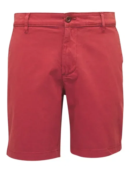 Rastezanje kratke traper hlače Ag Jeans crvena