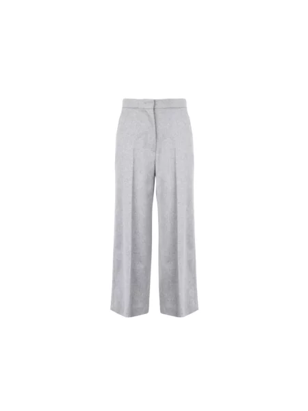 Spodnie Max Mara wełniane szare