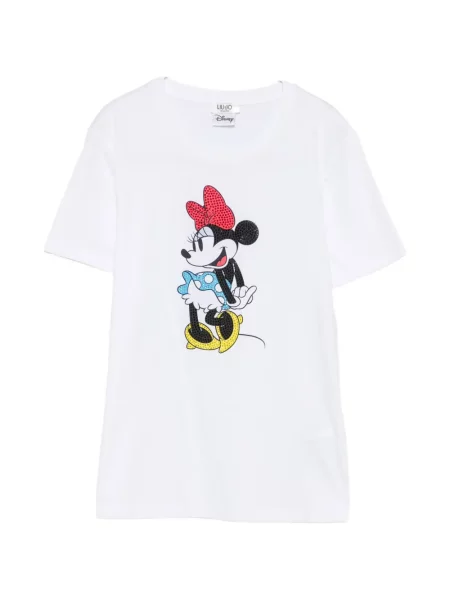 Stras tricou Liu Jo alb