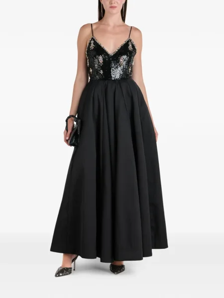 Maxi rochie maxi Ilta cu paiete de costum negru