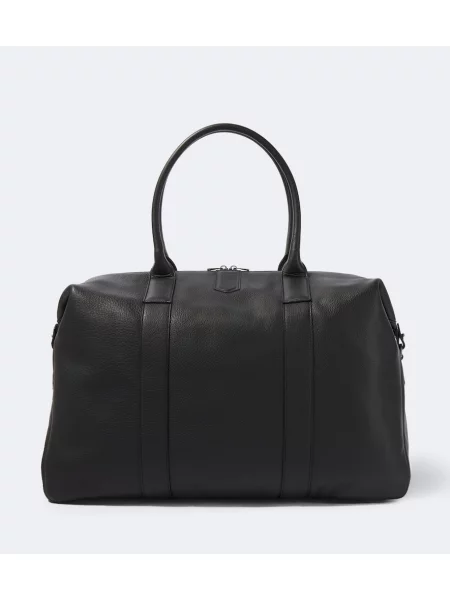 Geantă Canali din piele negru
