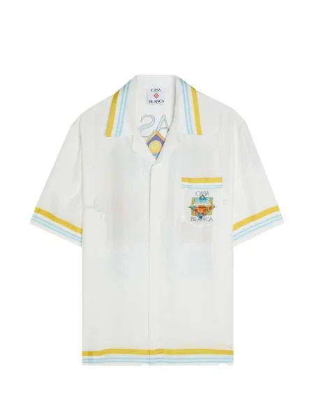 Pruhovaná košile Casablanca bílá