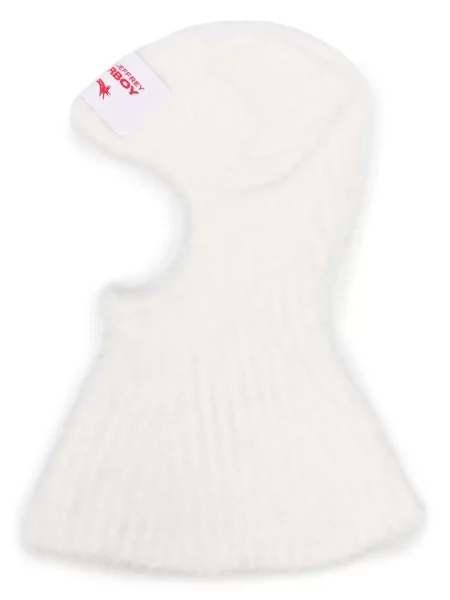 Căciulă Charles Jeffrey Loverboy cu imprimeu animal print alb