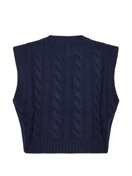 Vestă Weekend Max Mara de lână albastru