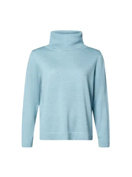 Sweter Lind wełniany niebieski