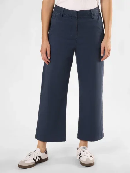 Tommy Hilfiger Spodnie Kobiety niebieski jednolity 34