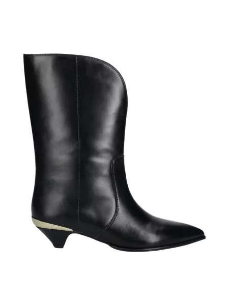 Botki Love Moschino skórzane czarne