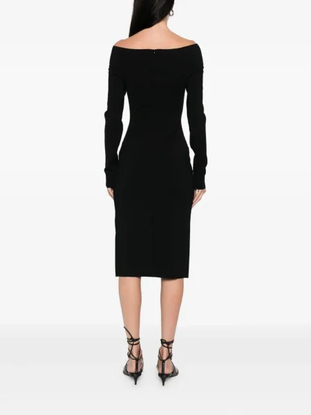 Rochie midi Stella Mccartney până la genunchi de costum negru