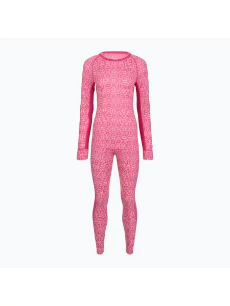 Set de lenjerie termoactivă pentru femei Woolcano Pink roz