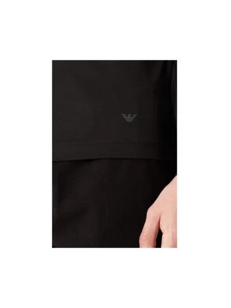 Koszulka Emporio Armani z nadrukiem czarna