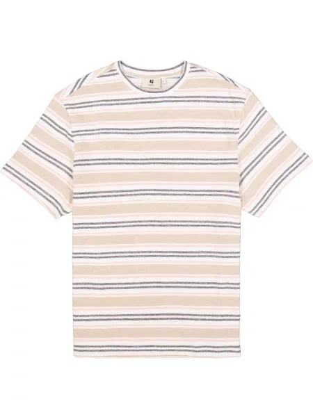 GARCIA Tricou bej / roz / negru alb
