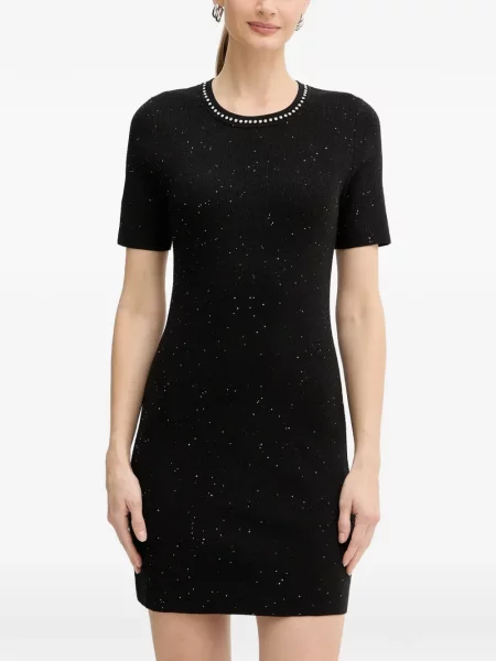 Stras rochie mini Morgan tricotate negru