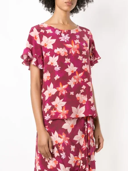 Bluză Isolda de mătase violet