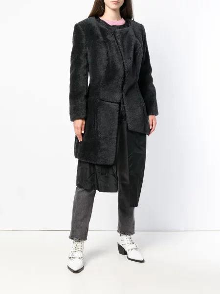 Umělá kožešina kožich Comme Des Garçons Pre-owned šedý