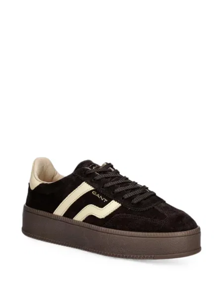 Sneakerși Gant din piele de căprioară cu platformă maro