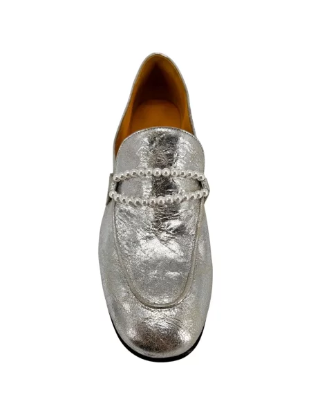 Kožené loafers Madison.maison s perlami