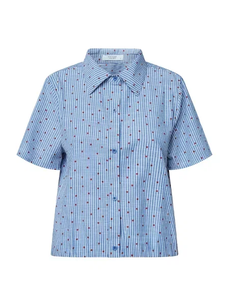 SISTERS POINT Bluza GUFO svetlo modra / rdeča bela