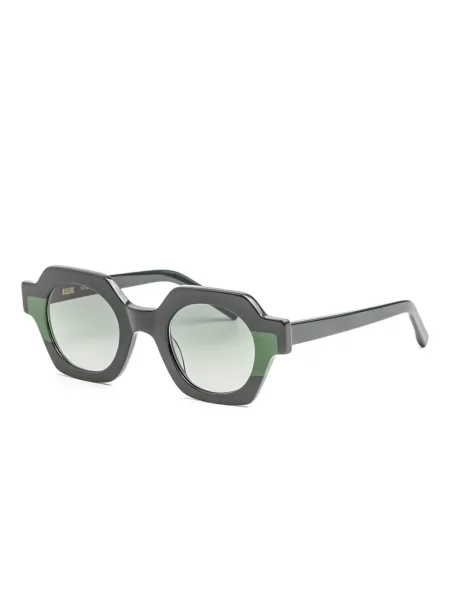 Ochelari de soare Kaleos cu imprimeu geometric verde