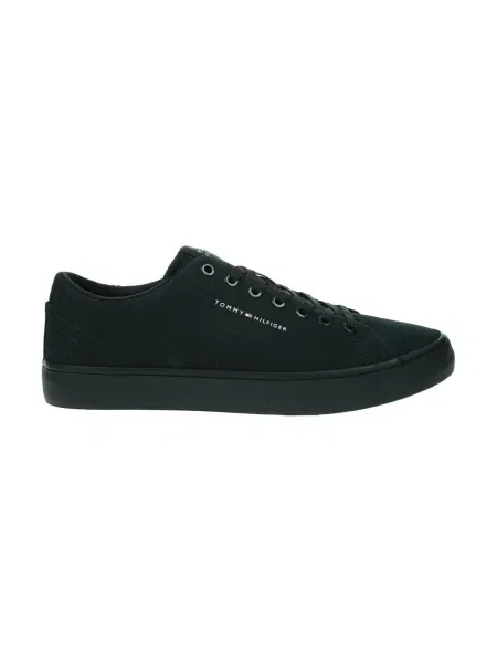 Pantofi Tommy Hilfiger din canvas negru