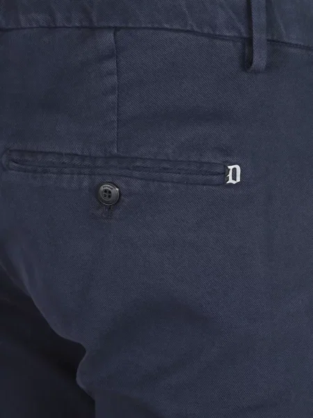 Pantaloni Dondup cu autograf albastru
