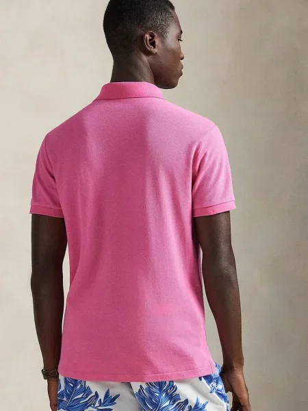 Polo Ralph Lauren polo de BASIC MESH roz