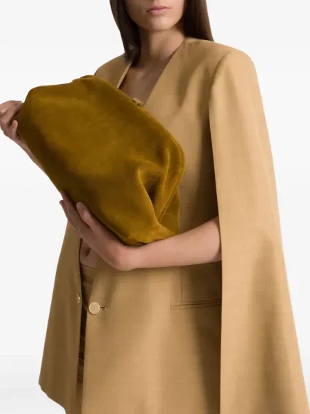 Велурена чанта тип портмоне Alberta Ferretti зелено