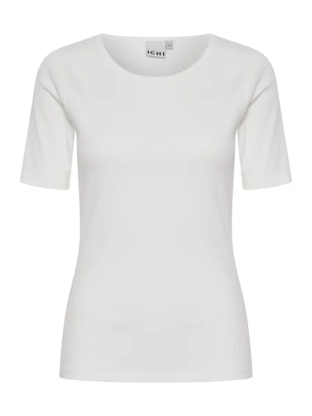 ICHI Tricou IHPalmer' alb