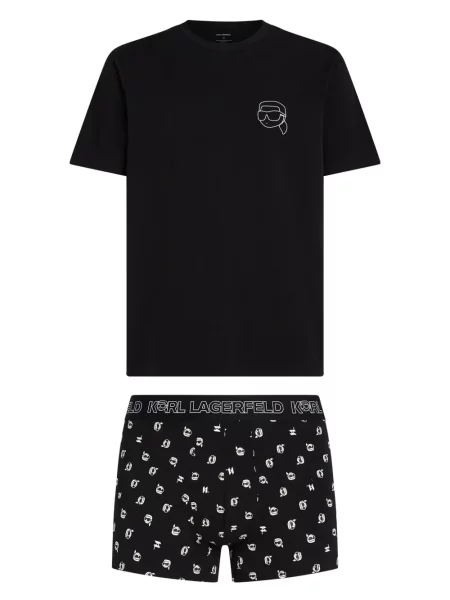 Pijamale Karl Lagerfeld negru