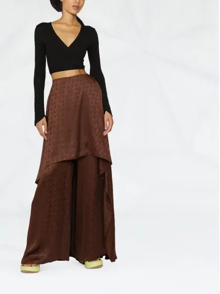 Pantaloni Fendi maro