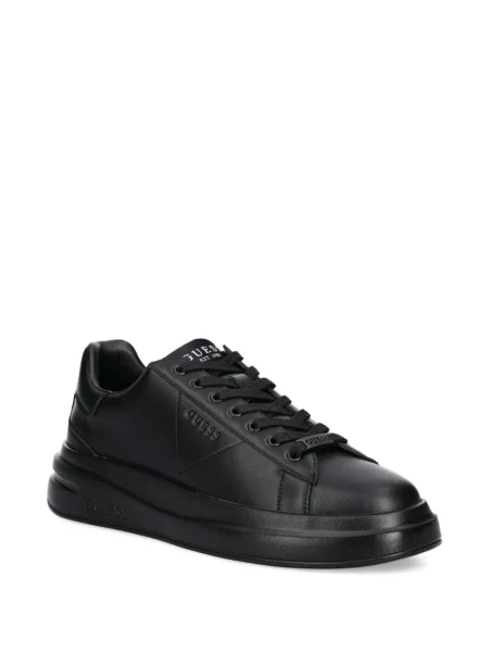 Sneakerși Guess cu platformă cu autograf negru