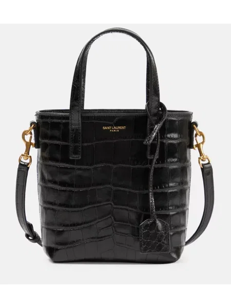 Geantă shopper Saint Laurent din piele negru
