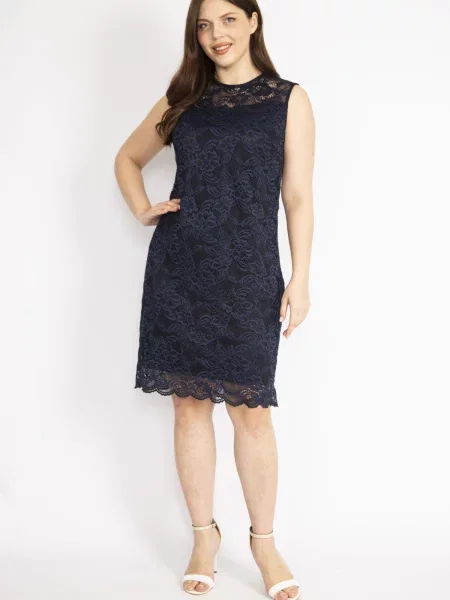 Rochie şans din dantelă negru