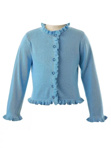 Дитячий Кардиган Rachel Riley бавовна/еластан блакитний