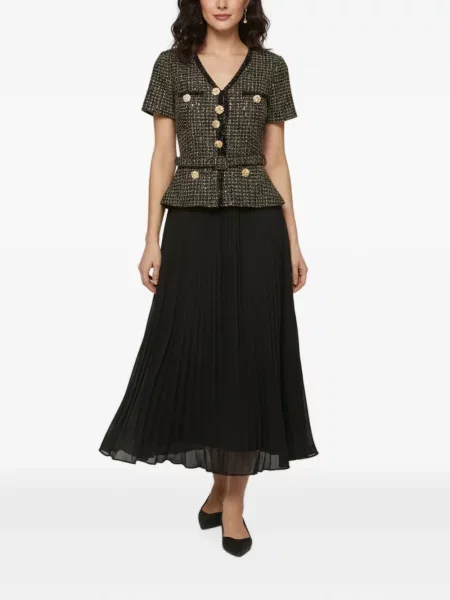 Rochie midi Self-portrait negru