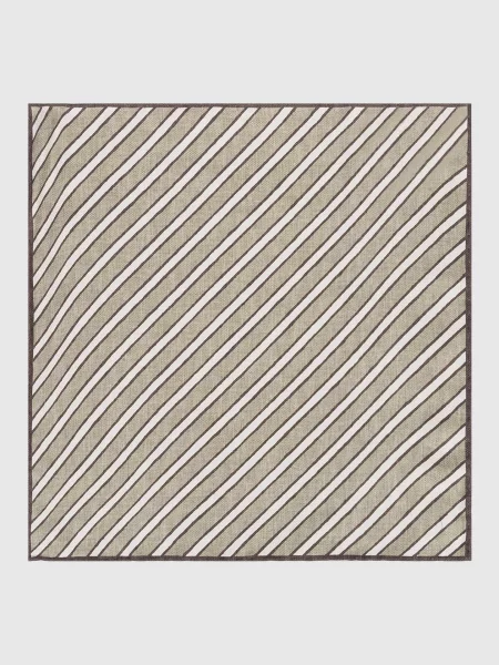 Шелковый платок Brunello Cucinelli зеленый