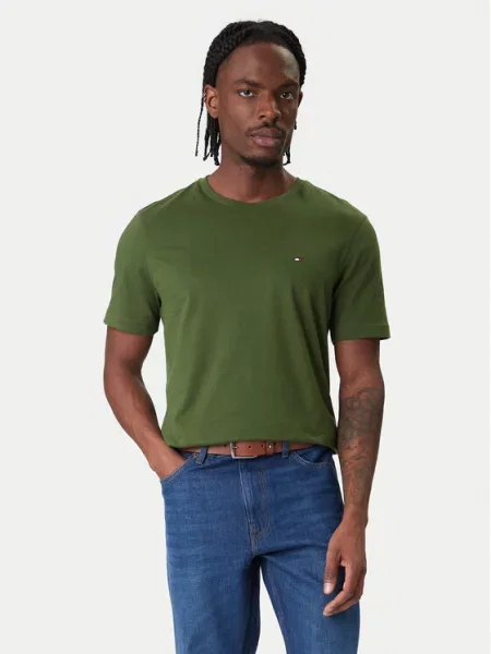 Tommy Hilfiger Majica Ess Seasonal zelena